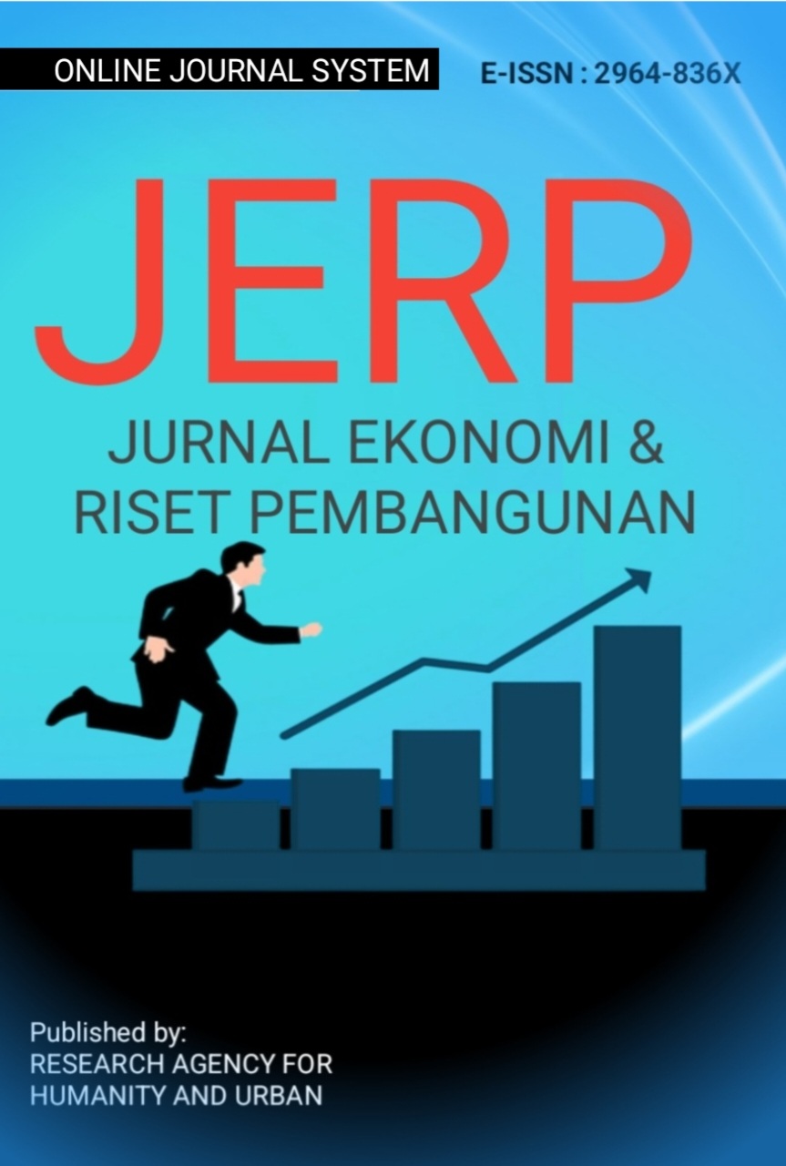 					View Vol. 3 No. 2 (2025): JURNAL EKONOMI DAN RISET PEMBANGUNAN (JERP)
				